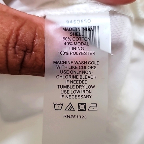 VINCE CAMUTO WOMEN'S PLUS SIZE SHIRT WITH BUTTON IN FRONT IVORY SIZ… - Picture 5 of 10